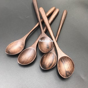 Rosewood Ebony Spoon- Personalized Wooden Spoon - Wooden Cooking & Serving Spoon - Rustic Decor - Wooden Spoon Crafts - Granola spoon