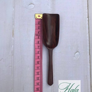 Rosewood Scoop Hand Carved Wooden Spoon Wooden Scoop Kitchen Houseware Wooden Spoon Crafts Wooden Scoop Tea & Coffee scoop image 5