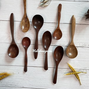 Assort design rosewood Spoon- Hand Carved Wooden Spoon - Custom spoon - Serving Spoon - Wood Gift - Natural Timber Tableware