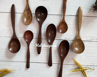 Assort design rosewood Spoon- Hand Carved Wooden Spoon - Custom spoon - Serving Spoon - Wood Gift - Natural Timber Tableware