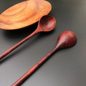 Wooden Spoons - Hand Carved Wooden Spoon - Wooden Cooking & Serving Spoon - Kitchen Decor - Minimalist wooden spoon - Round Spoon