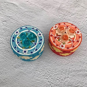 Quilled Schmuckschatulle, Verlobungsgeschenk für die Braut, Vorschlag-Ring-Box, Schmuckschatulle, Rose Organisator Box, Valentinstag Korb-Stuffer für Jugendliche