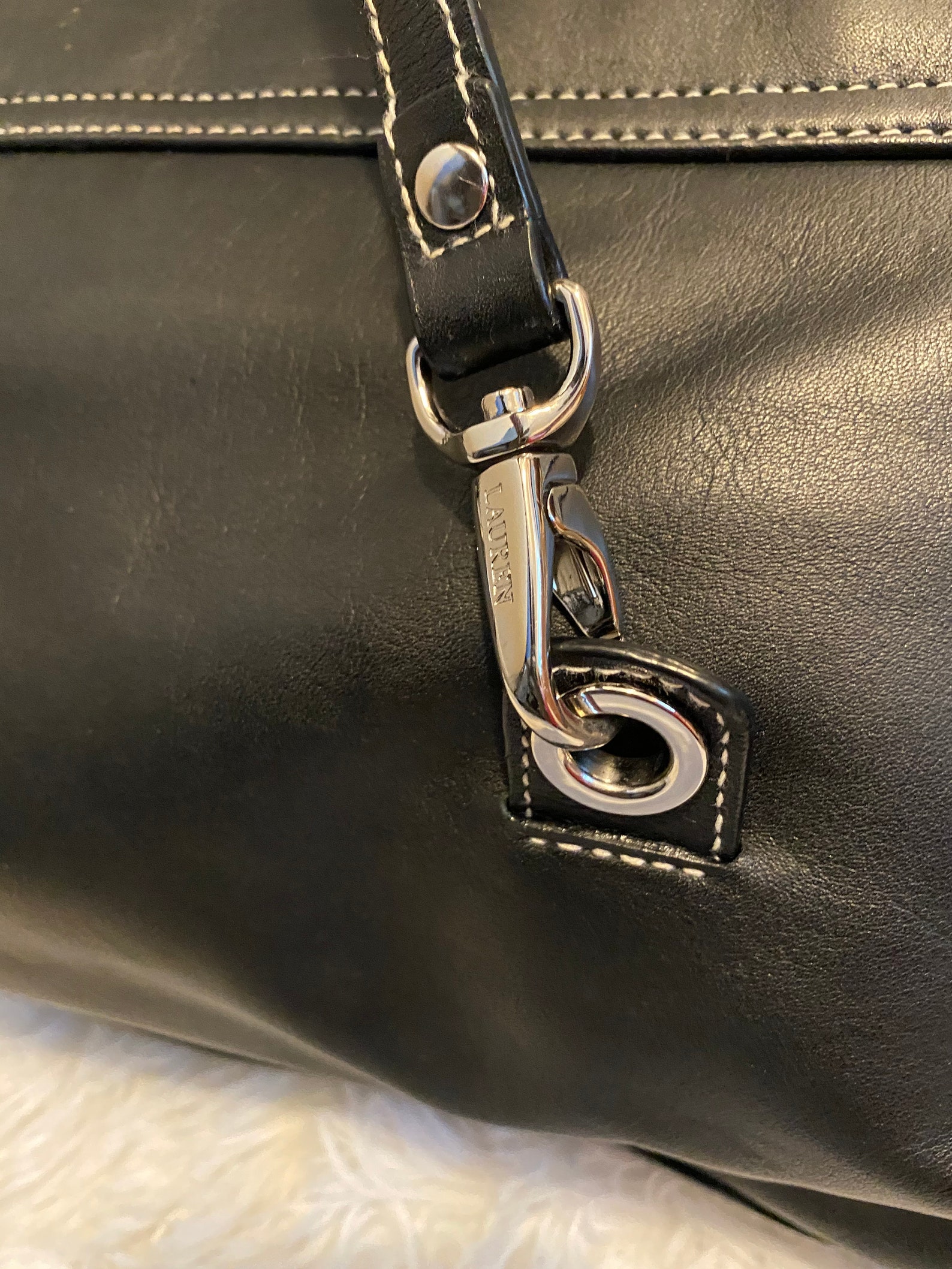 Vintage unique Ralph Lauren RLL black purse 8H x 14W x 5W open | Etsy