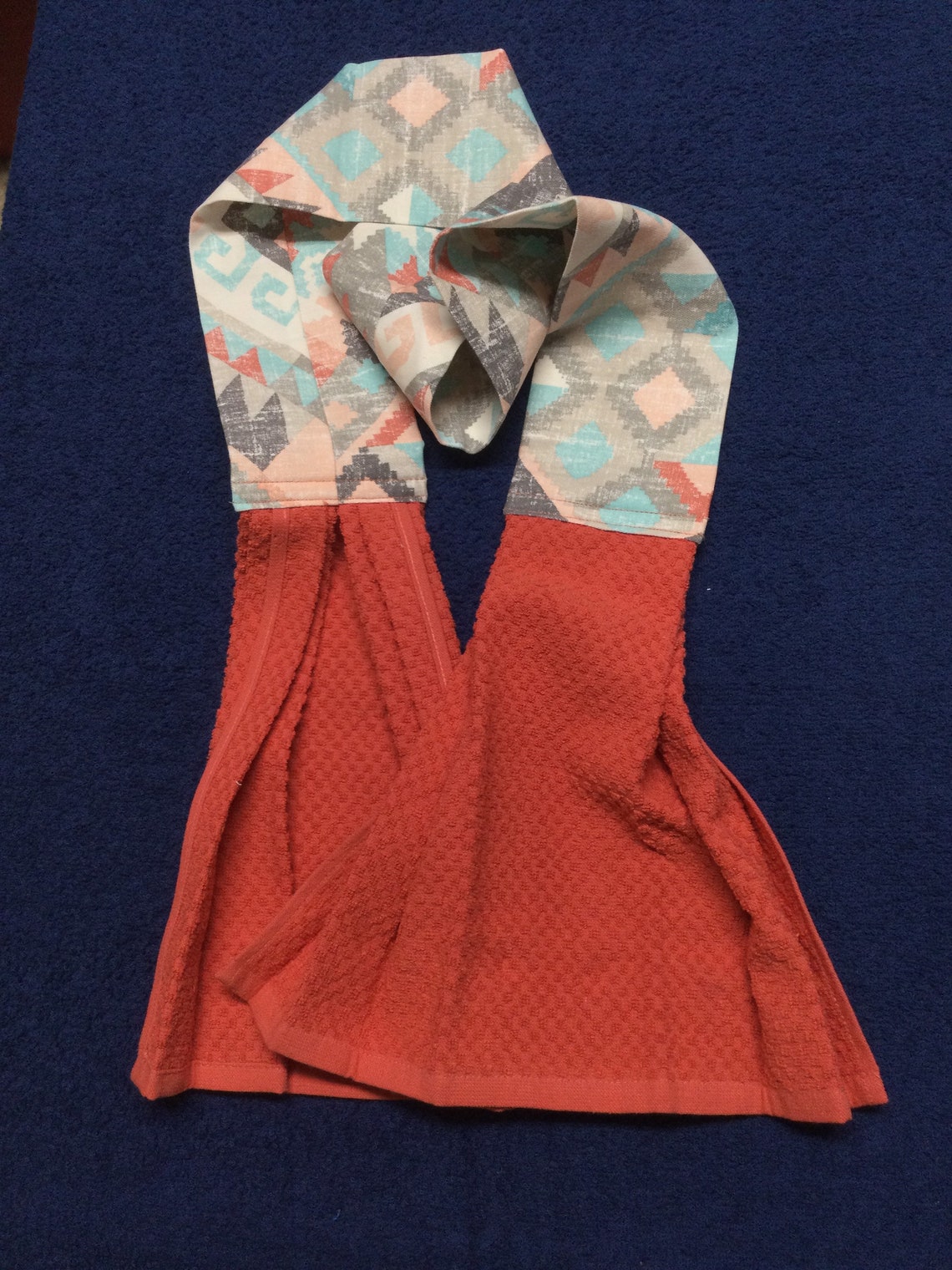 Kitchen Towel Boa/ Burnt Orange Kitchen Towel/ Chicken Kitchen Etsy