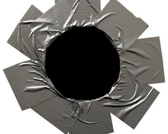 Multipack Glory Hole Duct Tape Kiss Cut Sticker // Super Realistic Prank Stickers // 3, 10 or 25 Pack