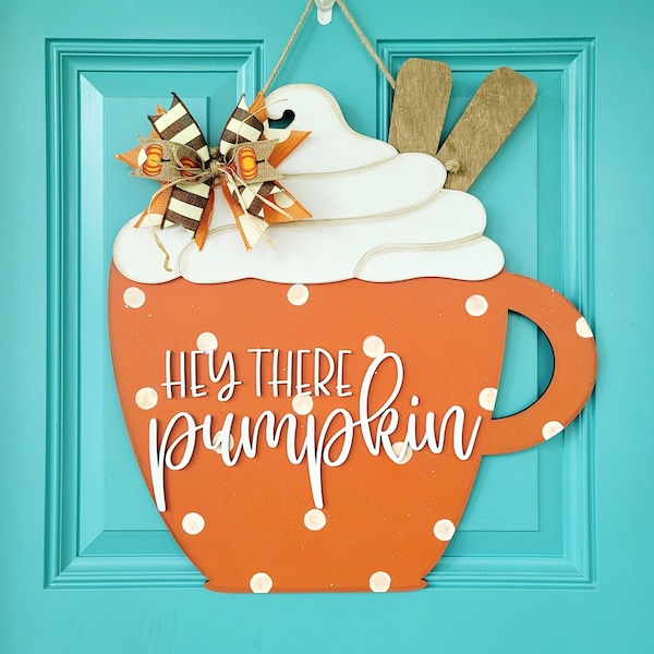 Hey There Pumpkin Door Hanger: Fall Decor, DIY Option
