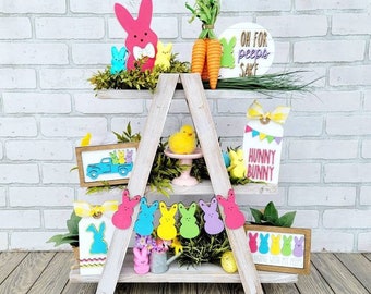 Peeps Tiered Tablett Set | Ostern Tiered Tablett | Ostern Tiered Tablett Bundle | 7er-Set | Ostern DIY Tiers Tablett