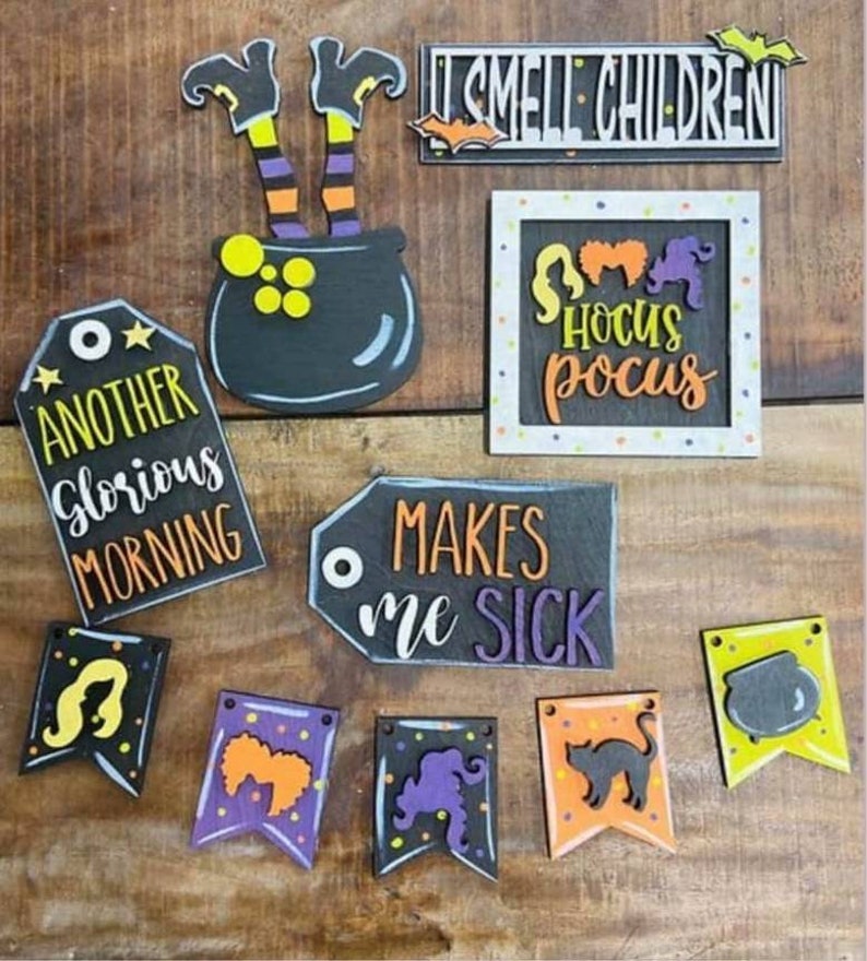 Halloween HP Tiered Tray Fall Tiered Tray Sets Set of 10 Etsy