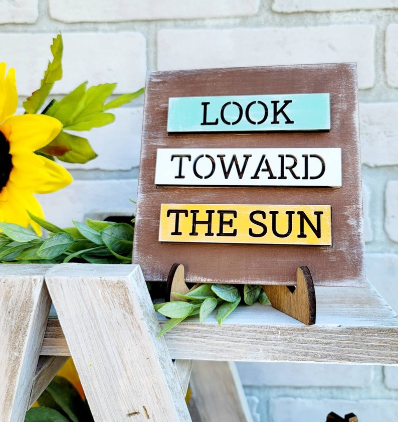 Sunflower Tiered Tray Set | Summer Tray Decor | Fall Tiered Tray Set ...