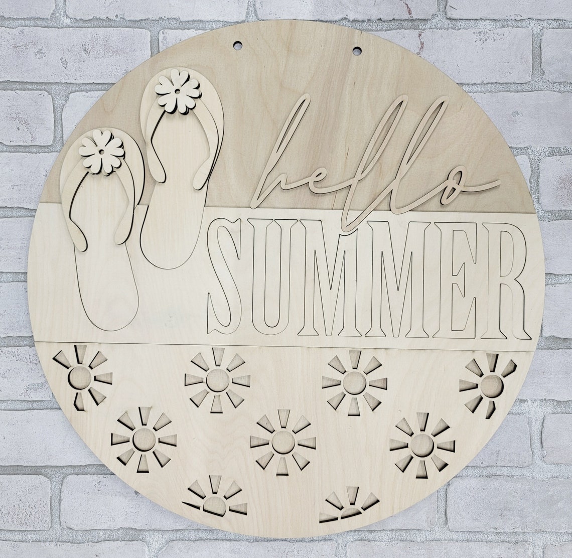 Hello Summer Flip Flop Door Hanger | Summer Porch Decor | DIY Summer ...