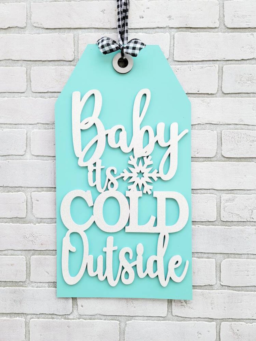 Baby It's Cold Outside | Winter Door Hanger | Winter Decor - Etsy
