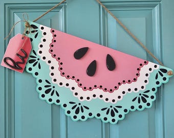 Wieszak na drzwi Hi Half Watermelon | Wieszak na drzwi Watermelon | Letni wieszak na drzwi | Wieszak na drzwi DIY Watermelon