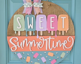 Söt sommardörrhängare för glass | Glassar och sommar | DIY sommardörrhängare