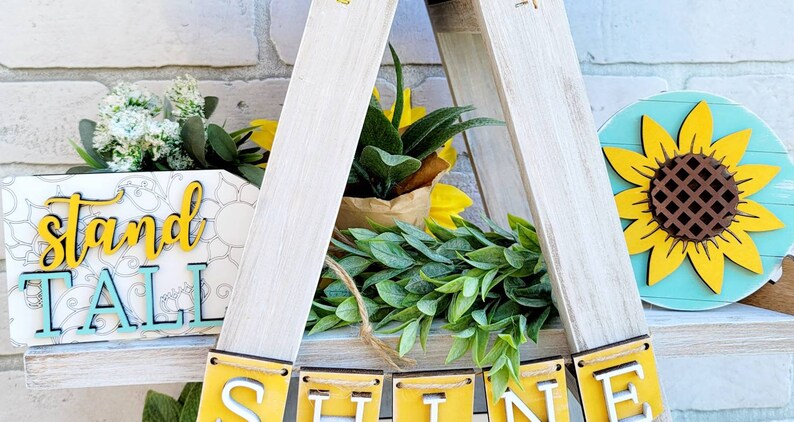 Sunflower Tiered Tray Set | Summer Tray Decor | Fall Tiered Tray Set ...