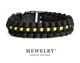 Black Yellow Cobra Paracord Parachute Bracelet Survival Wristband Mewelry Accessories Outdoor WristWear Fashion Guy Brazalete Hombre Pulsera