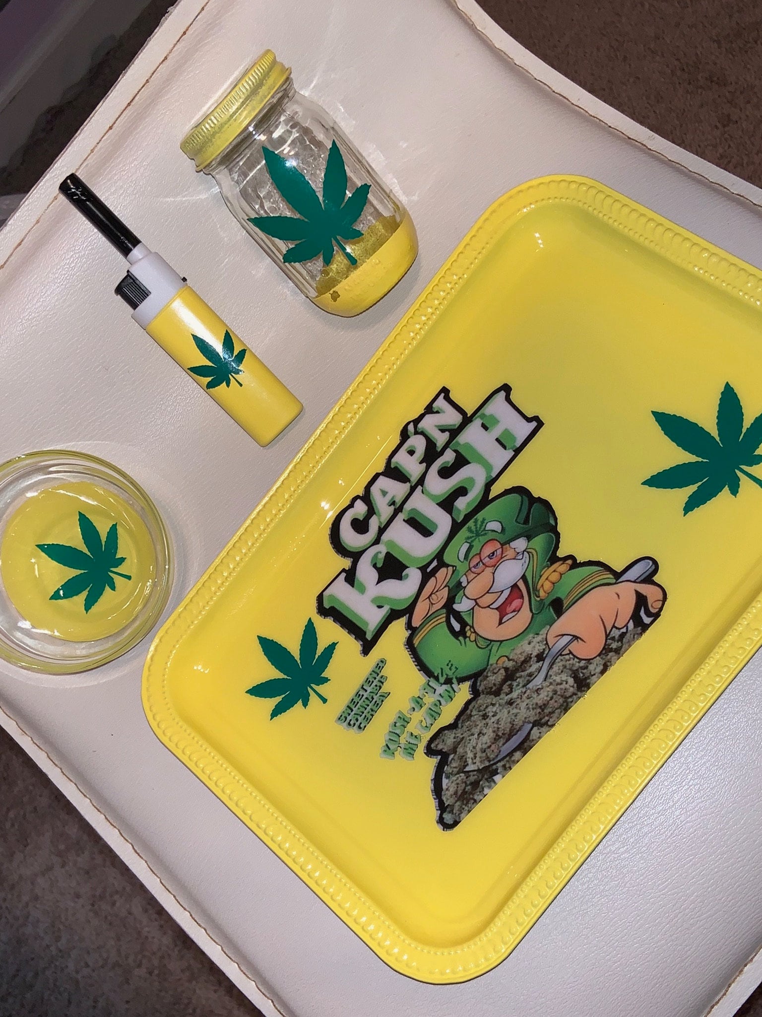 Holographic Just Roll It Weed Rolling Tray Set 3pc, 4pc, and 5pc