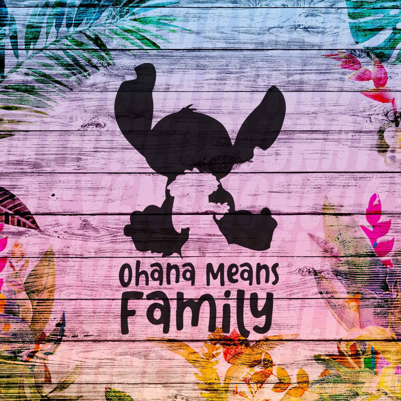 Ohana Means Family Lilo and Stitch SVG Cut File EPS png | Etsy