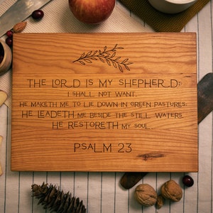 Engraved Scripture Cutting Board: Personalized Christian Charcuterie