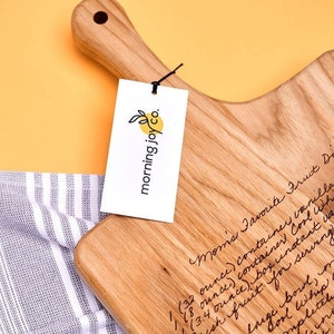 Recipe Cutting Board | Custom Engraved Cutting Board Keepsake | Handwritten Recipe