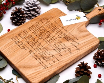 Personalized Cutting Board | Recipe Cutting Board Family Keepsake | Handwritten Recipe