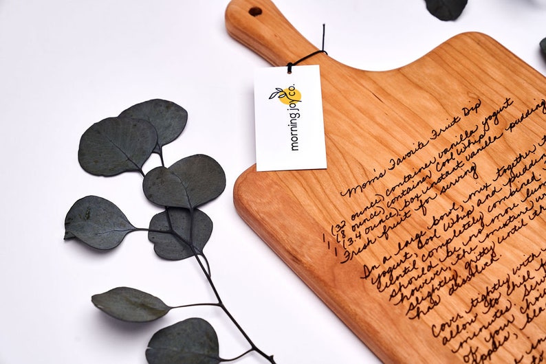 Recipe Cutting Board Custom Engraved Cutting Board Keepsake Etsy