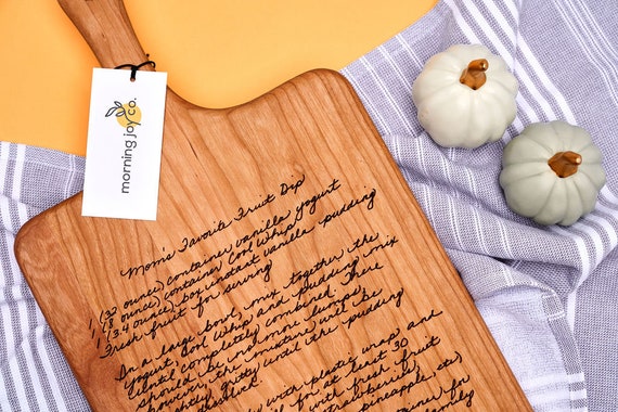 Recipe Personalized Cutting Board - Make a Gift for Mom with Her