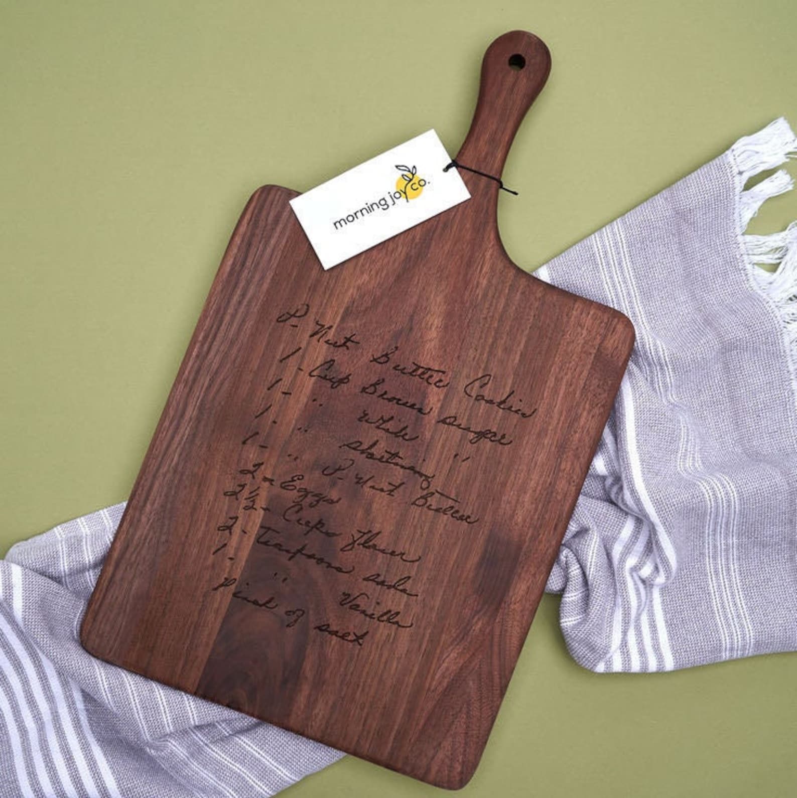 Recipe Cutting Board Custom Engraved Cutting Board Keepsake Etsy