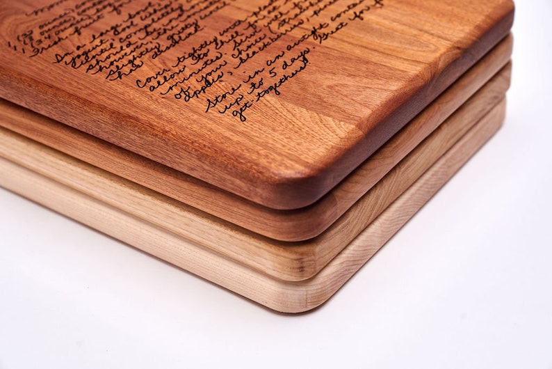 Recipe Cutting Board Custom Engraved Cutting Board Keepsake Etsy