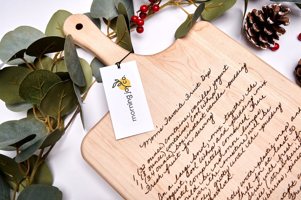 Personalized Recipe Wood Cutting Board: Engraved Family Keepsake