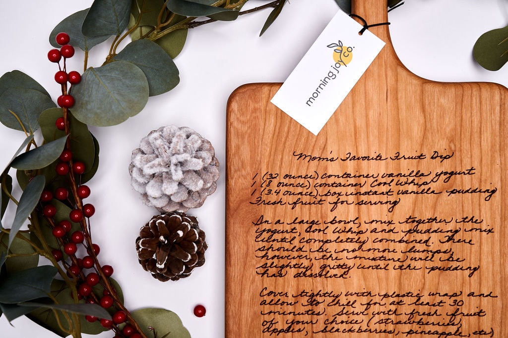 Personalized Recipe Wood Cutting Board: Engraved Family Keepsake
