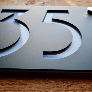 House Numbers, Address Plaque, Address Sign, House Number Plaque, House Number Sign,Art Deco