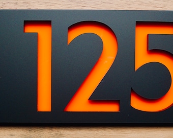 Modern House Numbers Etsy