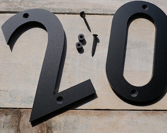 Bold Modern House Numbers & Letters, Home address, Mailbox Numbers
