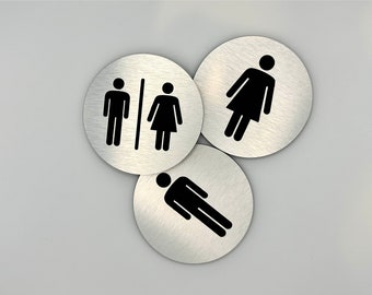 Rond toiletbord / modern badkamerbord / restaurantbord / appartementbord / kantoorbord / deurbord / badkamerbord / zakelijk teken