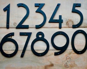 Art Deco, Narrow Modern House Numbers & Letters, Home Address, Mailbox Numbers