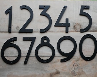 Art Deco, Narrow Modern House Numbers & Letters, Home Address, Mailbox Numbers