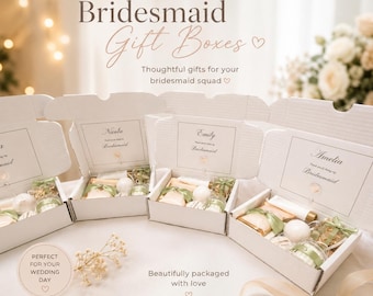 Personalised Bridesmaid Pamper Box | Maid of Honour Wedding Party Gift