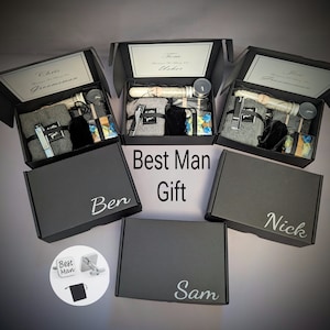 Wedding day gift for Him |Best man|Usher gift |Thank you for being my grooms man  | Mens Grooming Gift Box| Fathers Day