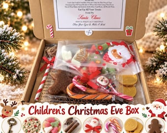Personalised Christmas Eve Box for Children | Santa's Sweets, Magic Key, Reindeer Food (Letterbox Delivery)
