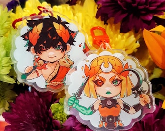 Zagreus and Melinoe keychains [unofficial]