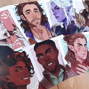BG3 Companions Portrait Prints