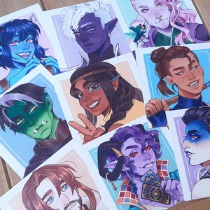 Mighty Nein Portrait Prints