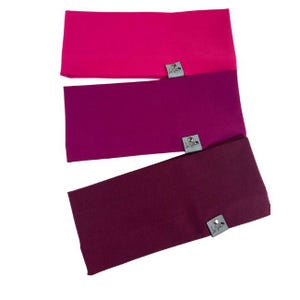 Hairband STRAIGHT made of organic cotton jersey, headband, headband, bandeau, turban hairband for women, girls, baby various colors