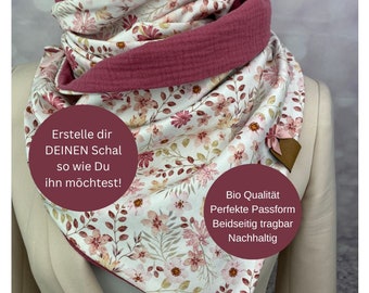 Wrap scarf muslin cloth women with button triangular scarf or loop scarf in different colors and patterns muslin raspberry