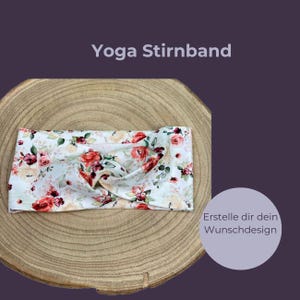Yoga headband made of organic cotton jersey, headband, bandeau, turban hairband for women, girls, baby single-layer summer band many colors
