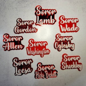 DST | Delta Soror Name pin | Last Name Pin | Badge | Lapel pin | Soror pin | Sorority Pin