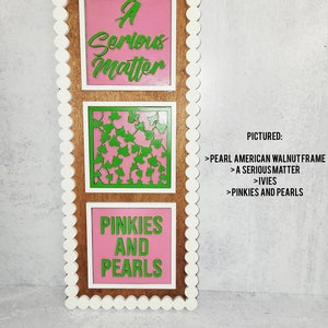 AKA Interchangeable Leaning Frame | AKA Crossing Gift | AKA Plaque | Shelf Art | Decor
