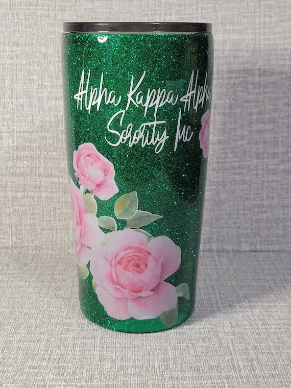 Alpha Kappa Alpha Tumbler | AKA Rose Tumbler | Alpha Kappa Alpha Sorority  Tumbler | AKA Tumbler - Etsy