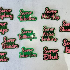 Alpha Kappa Alpha Name pin | Last Name Pin | Name Badge | Lapel pin | AKA pin | Soror pin | Sorority Pin
