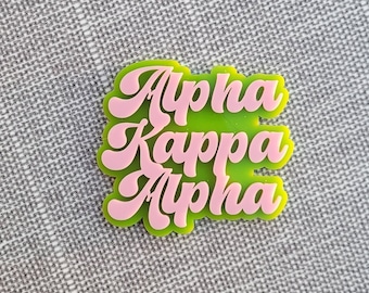 AKA Retro Sorority Pin | Alpha Kappa Alpha pin